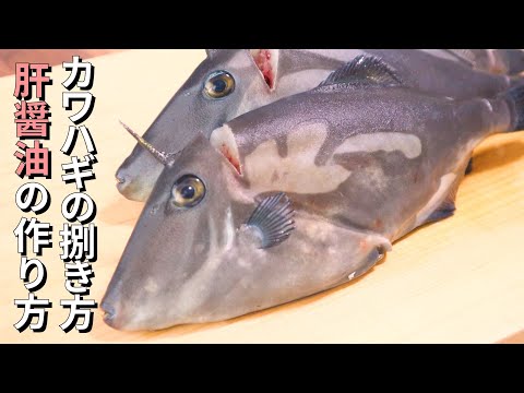 カワハギのさばき方～プロが教える刺身と肝醤油の作り方