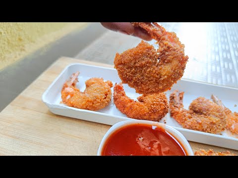 Crispy Golden Prawns Fry | Best Appetizer | Starter | For Guests |Parties !! Prawns Koliwada Recipe