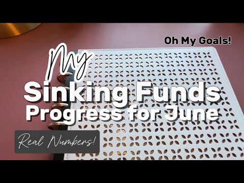 Sinking Funds Progress for June - REAL NUMBERS! | Oh My Goals! Budget + Planning