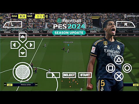 eFootball PES 2024 PPSSPP Update Liga Europa & Arab Team New Faces Best Graphics