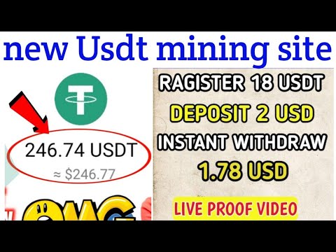 New USDT Earning Site 🤑 Usd Mining Site 2023 🔥 Without Investment 💰USDT Mining Website ✅ Free USDT