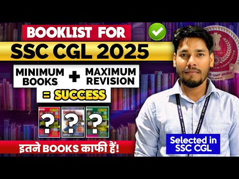 Best Booklist for SSC CGL 2025🔥 | By GOLDEN ASO Sir | 🔥👌