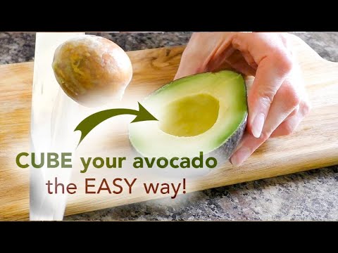 How to open and cube an avocado?