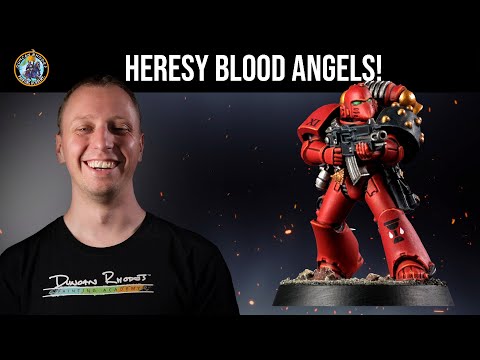 How to Paint Heresy era Blood Angels Legionaries for Warhammer | Duncan Rhodes