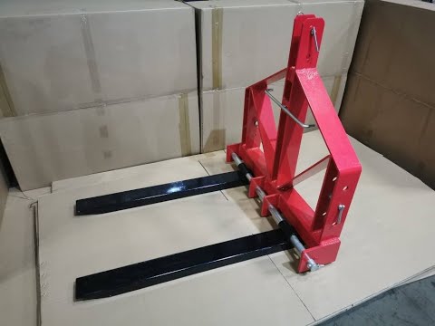 Pallet Forks with tractor three point category one hitch mounted,loading capacity 700kgs