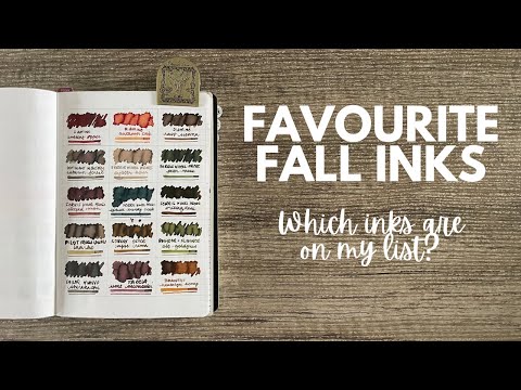 MY FAVOURITE FALL INKS // Diamine, Ferris Wheel Press and more #fountainpenink