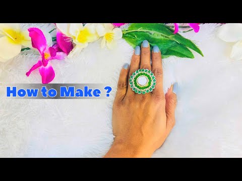 Designing and crafting a beautiful pearl ring 💍 | Trending Jewellery DIY 😍