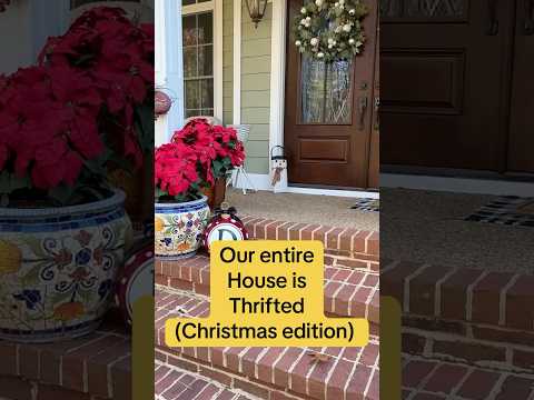 Quick house tour of thrifted holiday decor🎄 check out the full video #thriftyfinds #thrift #holiday