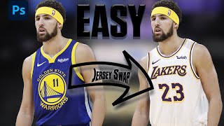 5 EASY STEPS - How to Jersey Swap in Photoshop | Photoshop Tutorial