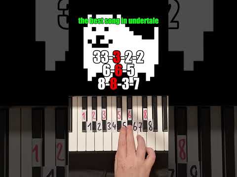 DOGBASS UNDERTALE Piano Tutorial #shorts