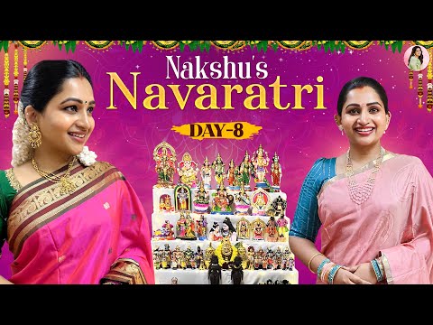 Pink o pink Look for Navratri Day 8 | Nakshathra Nagesh