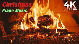 Christmas Fireplace with Relaxing Christmas 🎄🔥 | 🎵 Instrumental Music | 🎁 Warm Christmas Ambience