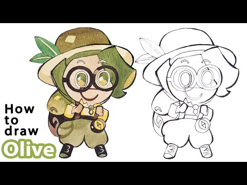 How to draw Olive | Cookie Run Kingdom | Coloring included