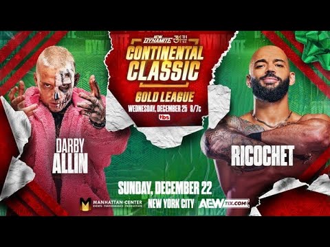 AEW Dynamite Darby Allin vs Ricochet Continental Classic (SIM)