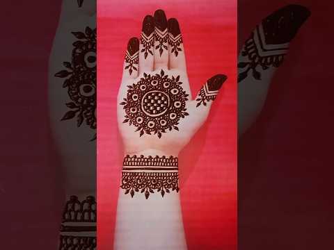 Very Easy Simple Mandala Mehndi Design #mehndi #mehandidesign  #mandala #ytshorts #shorts #viral