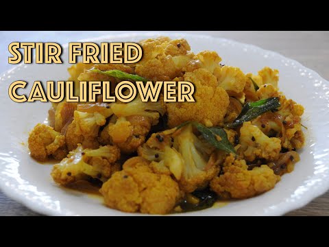 stir-fried cauliflower | healthy spicy stir fry cauliflower - hanami