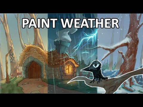 🏞️ Painting Landscape Weather / Light Tutorial - Clip Studio Paint - Environment