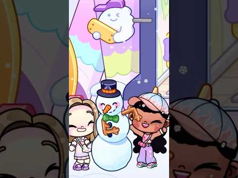 🥰How to make a snowman ⛄️🤩|avatar world #avatar world#shortsvideo #tocaboca