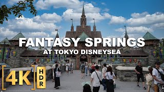 Full Tour at FANTASY SPRINGS in Tokyo DisneySea! The NEWEST Attraction in Disney, Japan! POV Rides