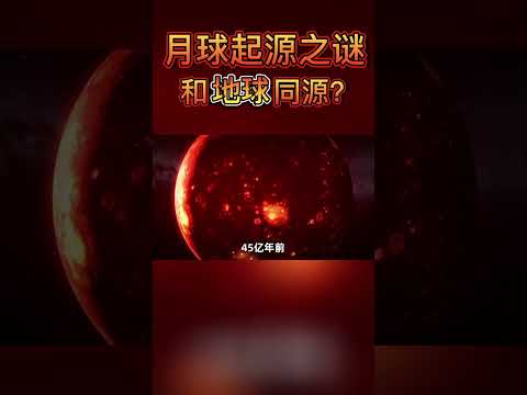 關於月球的起源，你知道多少呢？ #shorts #科普 #知識