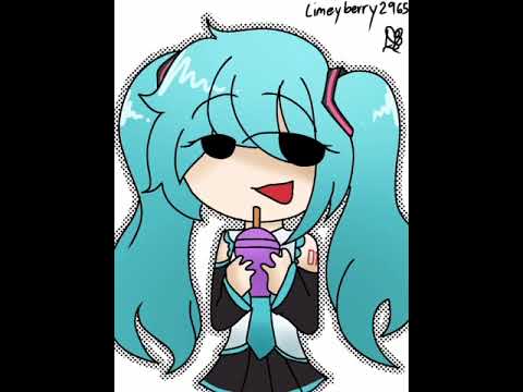 Hatsune miku trys the grimace shake #meme #2danimation #hatsunemiku #grimaceshake