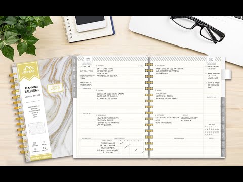 2023 Weekly and Monthly Planner from AIMPEAK💛💛#planner #planning #bujo #bulletjournal #journal