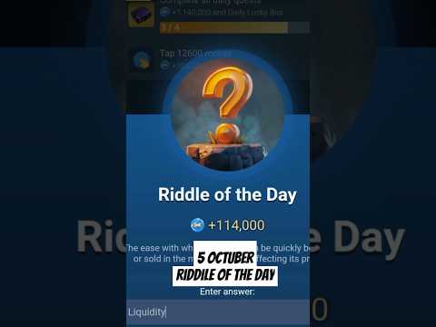 4 & 5 October Riddle of the day code | Today x empire riddle of the day code