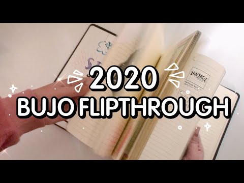 2020 bujo flipthrough | my 2020 bullet journal ✨