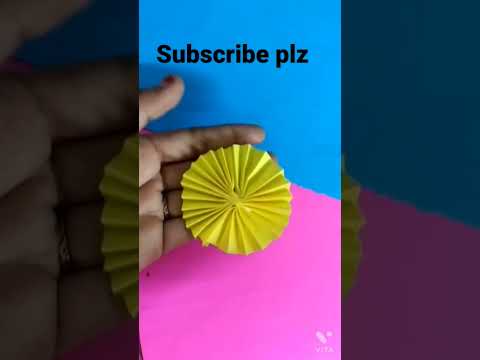 cute sun flower making #Paper crafts#Shorts#Viral #videos