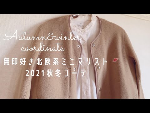 [2021秋冬コーデ]無印の春服を秋も着回し|他人と比べず今の自分が着たい服だけ残す|襟付きからノーカラーへリメイク|ミニマリスト|