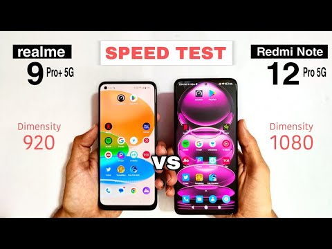 realme 9 pro plus 5g vs Redmi note 12 pro 5g Speed Test & Comparison | Dimensity 920 vs 1080