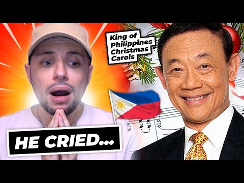 1st time reacting to 79 year old Pinoy Christmas icon Jose Mari Chan | Christmas in our hearts