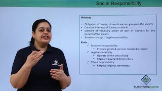 Class 11th – Social Responsibility And Business Ethics – Introduction | Tutorials Point