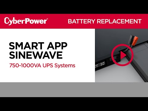 CyberPower 1U Smart App Sinewave 750-1000VA Series Replacement Battery Video