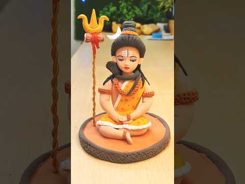 Bhagwan Shiv ke Janam ka Rahasya with Beautiful Clay Idol Making 🙏✨🏵️😍#diy #mahadev