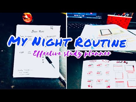 Productive Night Routine | Diy Study Planner | Malayalam