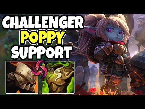 Challenger support shows you how to play POPPY - POPPY support - 14.14 League of Legends