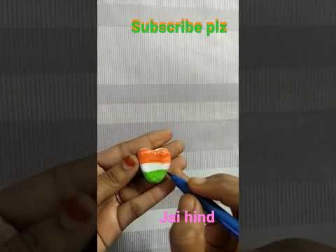 independence day badge making with clay🇮🇳🇮🇳#shorys#viral video#india#crafts