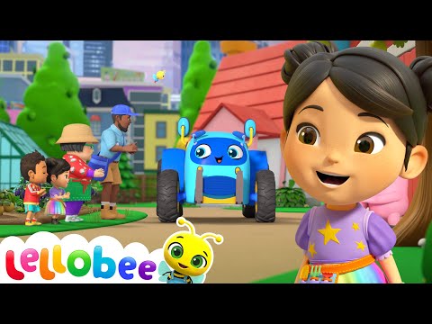 Busy Day with the Tractor: Lellobee Farm Fun! | 🌻Lellobee City Farm - Kids Playhouse Song Mix