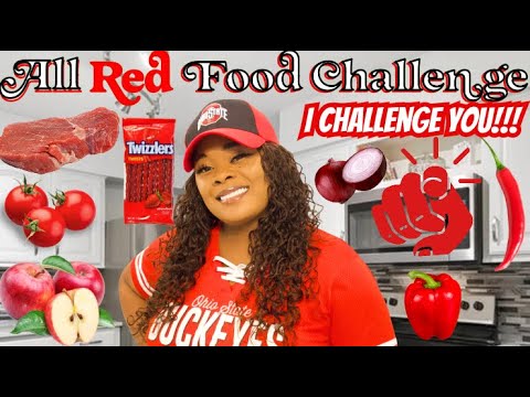 All Red Food Challenge | I Challenge You