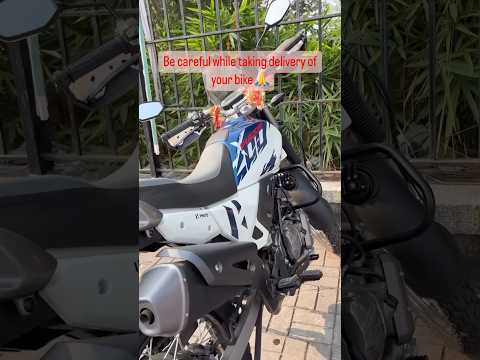 Be careful while taking delivery of your bike🙏 #heromotocorp #xpulse2004v #travelnjoylife