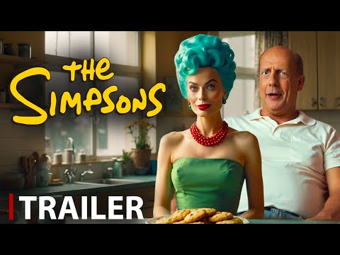 THE SIMPSONS | Bruce Willis and Margot Robbie | Trailer Movie | Teaser Concept AI