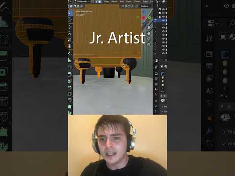 Jr vs Sr Artist: select material #blendertutorial #blender #blendercommunity #blender3d #b3d
