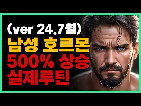 남성호르몬, 도파민 최적화 실제 '루틴' (Ver 2024.7월)