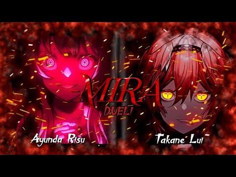 Mira - Kanaria 【Ayunda Risu x Takane Lui】DUEL! - Romaji Lyrics 【Hololive-ID x HoloX】