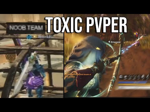 Dueling a TOXIC ARENA PLAYER!! | NEW WORLD BOW VG PVP