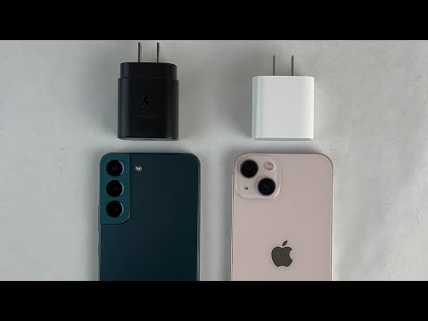 iPhone 13 vs Galaxy S22 Charging Test