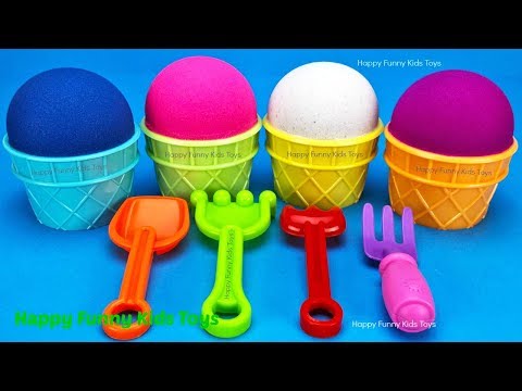 Kinetic Sand Ice Cream Cups Surprise Toys Kinder Eggs Yowie Chupa Chups TMNT, Elephant & Fish Molds