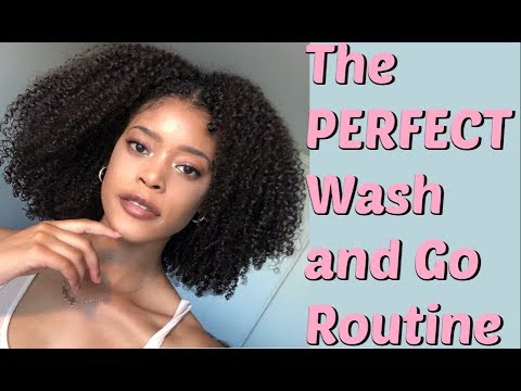 Wash and Go Routine on Type 4 Natural Hair| 3C 4A