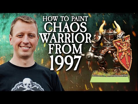 Painting AND Unboxing a Retro Chaos Warrior for Warhammer the Old World | Duncan Rhodes